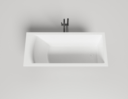 Ванна из литьевго мрамора Salini CASCATA 104313M 170х75 встраиваемая прямоугольная с ножками